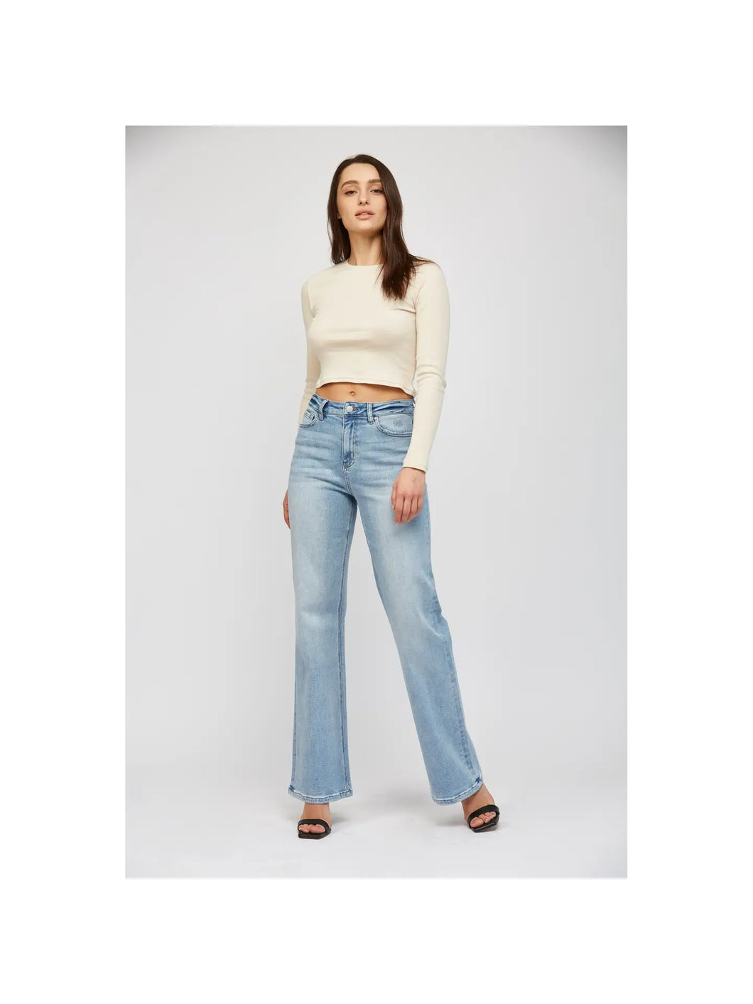 Mica Denim Super High Rise Wide Leg Jeans