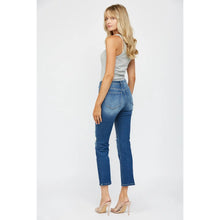 Load image into Gallery viewer, Mica Denim Mid Rise Straight Leg Distressed Jeans
