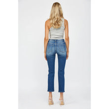 Load image into Gallery viewer, Mica Denim Mid Rise Straight Leg Distressed Jeans
