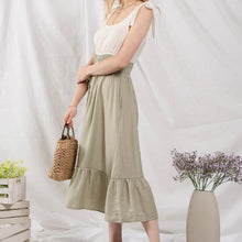 Load image into Gallery viewer, Women&#39;s Mixed Media Button Down Maxi Dress
