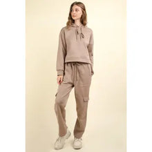 Load image into Gallery viewer, Mocha Frenchy Knit Comfy Hoodie Top &amp; Pants Set
