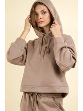 Load image into Gallery viewer, Mocha Frenchy Knit Comfy Hoodie Top &amp; Pants Set
