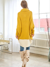 Load image into Gallery viewer, Mustard Knit Dolman Sleeves Cardigan
