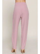 Load image into Gallery viewer, Pale Pink High Waist Pintuck Detail Long Pants
