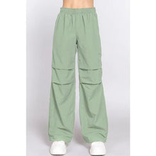 Load image into Gallery viewer, Sage Elastic Waist Parachute Pants
