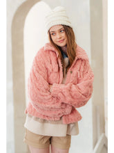 Load image into Gallery viewer, Cable Pattern Soft Fleece Fur Shacket Jacket - Athena&#39;s Fashion Boutique
