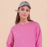 Load image into Gallery viewer, Pink Oversized Casual Comfy Solid Knit Pocket Sweatshirt
