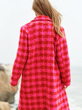 Load image into Gallery viewer, Red an Pink Textured Knit Tweed Double Button Coat Jacket - Athena&#39;s Fashion Boutique
