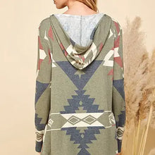 Load image into Gallery viewer, Olive Women Multi Print Hoodie Pullover Sweater Top
