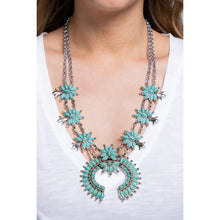 Load image into Gallery viewer, Squash Blossom Necklace with Earrings Set
