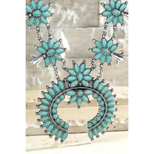 Load image into Gallery viewer, Squash Blossom Necklace with Earrings Set
