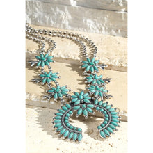 Load image into Gallery viewer, Squash Blossom Necklace with Earrings Set
