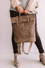 Load image into Gallery viewer, Parker Laser Cut Buckle Fold Over Backpack - Athena&#39;s Fashion Boutique
