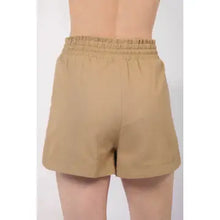 Load image into Gallery viewer, Taupe Linen Shorts with Drawstring
