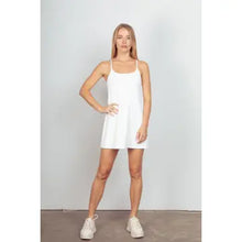 Load image into Gallery viewer, White Sleeveless Active Tennis Mini Dress
