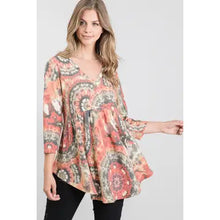 Load image into Gallery viewer, Fall Tie Dye Babydoll Top
