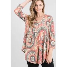 Load image into Gallery viewer, Fall Tie Dye Babydoll Top
