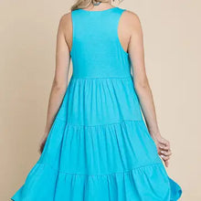 Load image into Gallery viewer, Blue Racer Back Tiered Dress - Athena&#39;s Fashion Boutique
