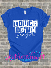 Load image into Gallery viewer, Blue Touch Down Graphic Tshirt
