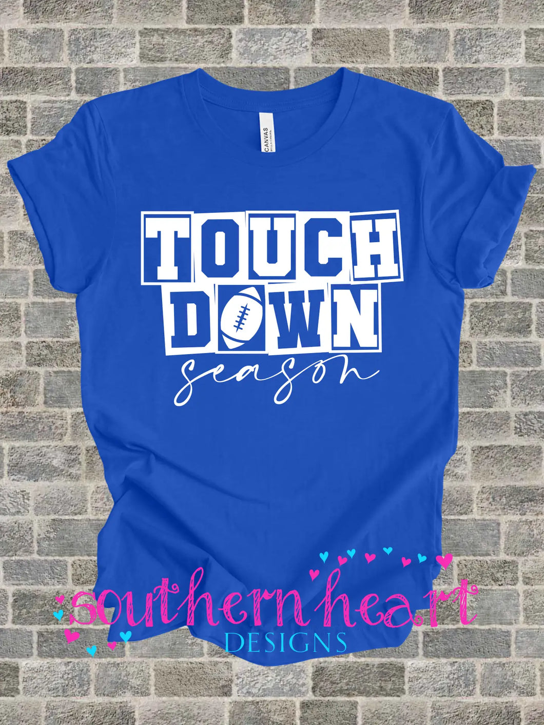 Blue Touch Down Graphic Tshirt