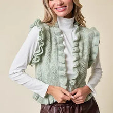 Load image into Gallery viewer, Women&#39;s Sage Elliana&#39;s Ruffled Vest
