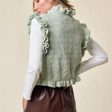 Load image into Gallery viewer, Women&#39;s Sage Elliana&#39;s Ruffled Vest
