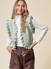 Load image into Gallery viewer, Women&#39;s Sage Elliana&#39;s Ruffled Vest
