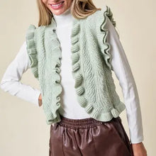 Load image into Gallery viewer, Women&#39;s Sage Elliana&#39;s Ruffled Vest
