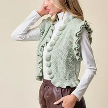 Load image into Gallery viewer, Women&#39;s Sage Elliana&#39;s Ruffled Vest
