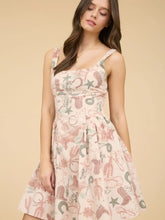Load image into Gallery viewer, Western Print Sleeveless Mini Dress
