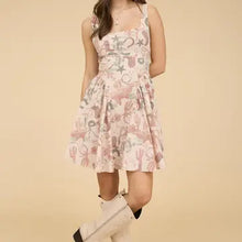 Load image into Gallery viewer, Western Print Sleeveless Mini Dress
