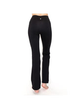 Load image into Gallery viewer, Flared Black Yoga Pants 31&quot; Inseam
