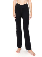 Load image into Gallery viewer, Flared Black Yoga Pants 31&quot; Inseam
