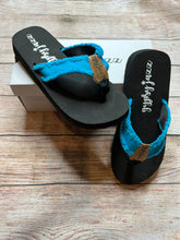 Load image into Gallery viewer, Turquoise Encore by Gypsy Jazz Flip Flops - Athena&#39;s Fashion Boutique
