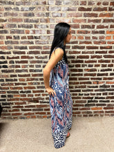 Load image into Gallery viewer, Blue Aztec Maxi Dress - Athena&#39;s Fashion Boutique
